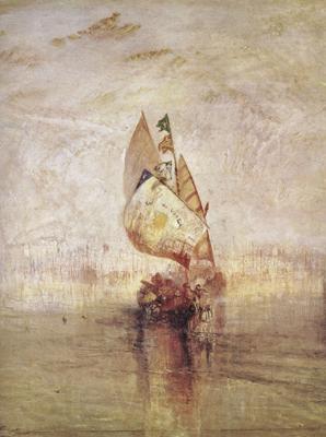 Joseph Mallord William Turner The Sun of Venice going to sea (mk31) Norge oil painting art